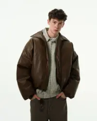 Шкіряний бомбер "Henry"